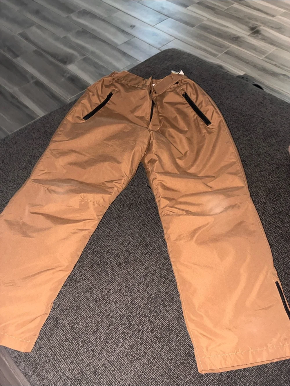 Old Navy Kids Brown Snow Pants with Zip Pockets size 8 boys , water resistant